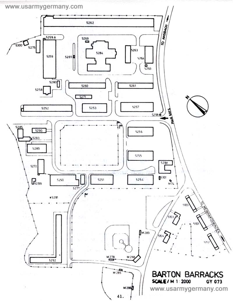 USAREUR Installation Maps Barton 1982